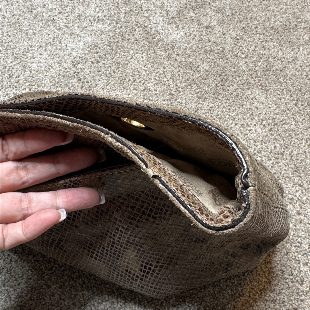 Michael Kors | Jet Set Python Snakeskin Print Lea… - image 9